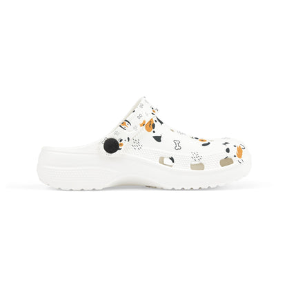 Kids Dog Print Foam Clogs — Cute Puppy Pattern Slip-On Shoes for Toddlers