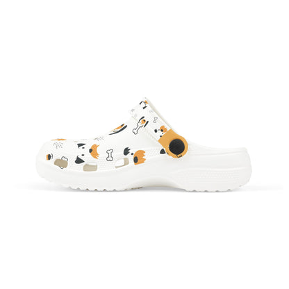 Kids Dog Print Foam Clogs — Cute Puppy Pattern Slip-On Shoes for Toddlers