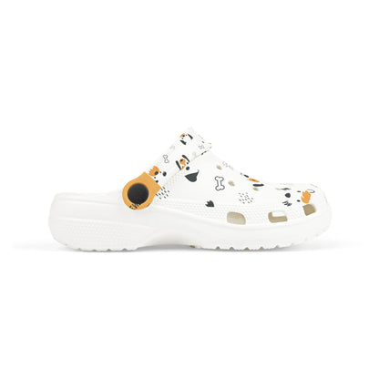 Kids Dog Print Foam Clogs — Cute Puppy Pattern Slip-On Shoes for Toddlers