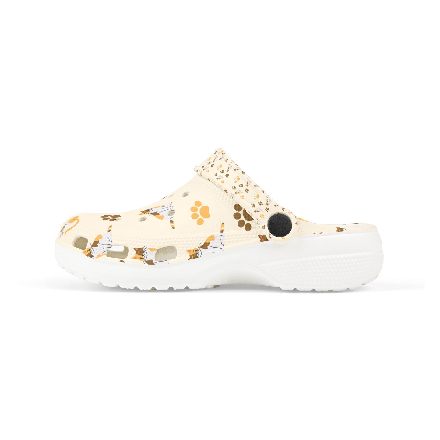 Kids Cat Print Foam Clogs — Cute Kitty Pattern Slip-On Shoes for Toddlers