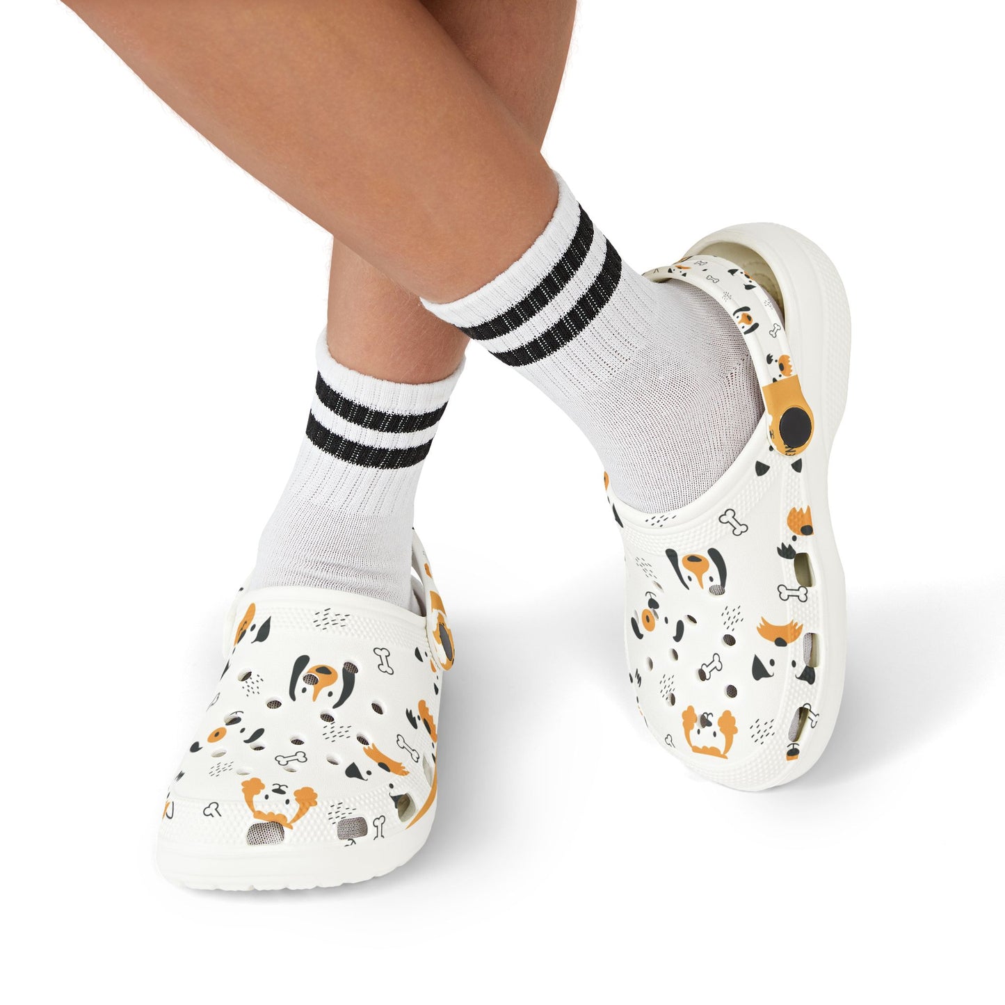 Kids Dog Print Foam Clogs — Cute Puppy Pattern Slip-On Shoes for Toddlers